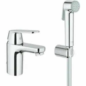 Смеситель для раковины GROHE Eurosmart Cosmopolitan с гигиеническим душем, S-size, хром (23125000) Смеситель для раковины GROHE Eurosmart Cosmopolitan с гигиеническим душем, S-size, хром (23125000)