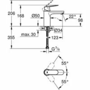 Смеситель для раковины GROHE Eurosmart Cosmopolitan, M-size, хром (23327000) Смеситель для раковины GROHE Eurosmart Cosmopolitan, M-size, хром (23327000)