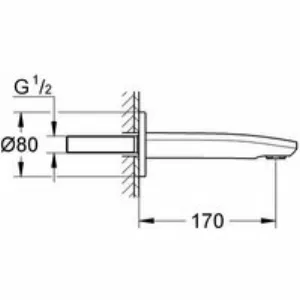 Излив для ванны GROHE Eurostyle Cosmopolitan, хром (13276002) Излив для ванны GROHE Eurostyle Cosmopolitan, хром (13276002)