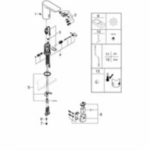 Смеситель для раковины GROHE BauCosmopolitan E инфракрасный, хром (36451000) Смеситель для раковины GROHE BauCosmopolitan E инфракрасный, хром (36451000)
