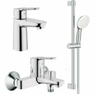 Готовый комплект для ванной комнаты GROHE BauEdge, хром (NB0047) Готовый комплект для ванной комнаты GROHE BauEdge, хром (NB0047)