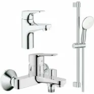 Готовый комплект для ванной комнаты GROHE BauEdge, хром (NB0048)