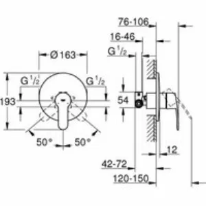 Смеситель для душа GROHE Eurostyle Cosmopolitan с монтажной частью, хром (33635002) Смеситель для душа GROHE Eurostyle Cosmopolitan с монтажной частью, хром (33635002)