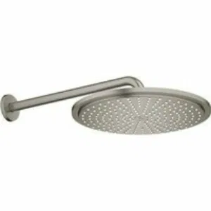 Верхний душ GROHE Rainshower с душевым кронштейном, 1 режим, темный графит матовый, (26066AL0) Верхний душ GROHE Rainshower с душевым кронштейном, 1 режим, темный графит матовый, (26066AL0)