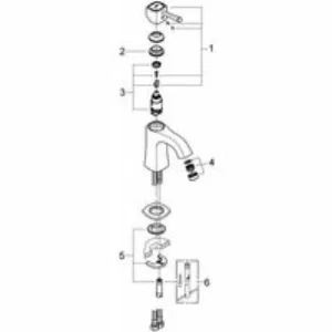 Смеситель для раковины GROHE Grandera, хром (23310000) Смеситель для раковины GROHE Grandera, хром (23310000)