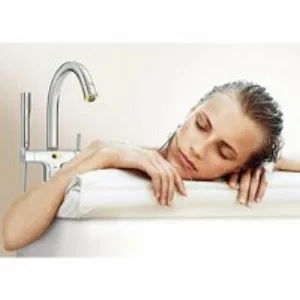 Внешняя часть смесителя для ванны GROHE Grandera напольного монтажа, хром/золото (23318IG0) Внешняя часть смесителя для ванны GROHE Grandera напольного монтажа, хром/золото (23318IG0)