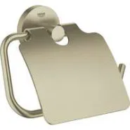 Держатель для туалетной бумаги с крышкой GROHE Essentials, никель матовый (40367EN1)