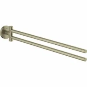 Держатель для полотенца GROHE Essentials двойной, поворотный, никель матовый (40371EN1) Держатель для полотенца GROHE Essentials двойной, поворотный, никель матовый (40371EN1)