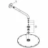 Верхний душ GROHE Rainshower Cosmopolitan 310, 8 л/мин, 1 режим, 380 мм, суперсталь (26066DC0) Верхний душ GROHE Rainshower Cosmopolitan 310, 8 л/мин, 1 режим, 380 мм, суперсталь (26066DC0)