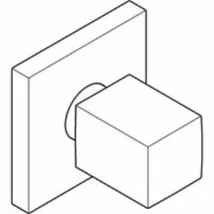 Накладная панель вентиля GROHE Eurocube, хром (19910000) Накладная панель вентиля GROHE Eurocube, хром (19910000)