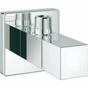 Вентиль угловой GROHE Cube 1/2″-3/8″ для подключения смесителей, хром (22012000) Вентиль угловой GROHE Cube 1/2″-3/8″ для подключения смесителей, хром (22012000)