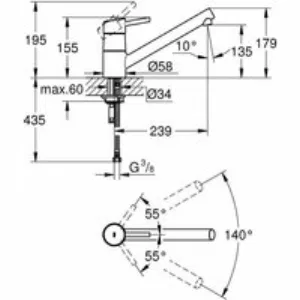 Смеситель для кухни GROHE Concetto, хром (32659001) Смеситель для кухни GROHE Concetto, хром (32659001)