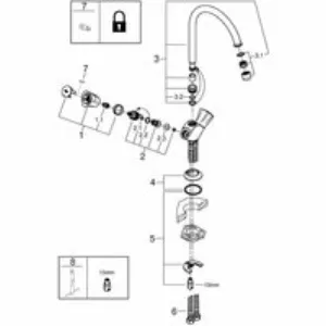 Смеситель для кухни GROHE Costa L, хром (31831001) Смеситель для кухни GROHE Costa L, хром (31831001)
