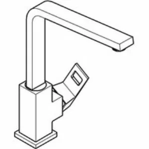 Смеситель для кухни GROHE Eurocube, хром (31255000) Смеситель для кухни GROHE Eurocube, хром (31255000)