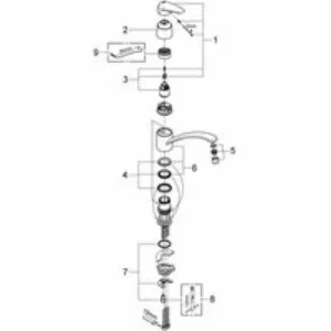 Смеситель для кухни GROHE Eurodisc, хром (33770001) Смеситель для кухни GROHE Eurodisc, хром (33770001)
