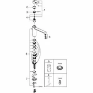 Смеситель для кухни GROHE Eurosmart Cosmopolitan, хром (30193000) Смеситель для кухни GROHE Eurosmart Cosmopolitan, хром (30193000)