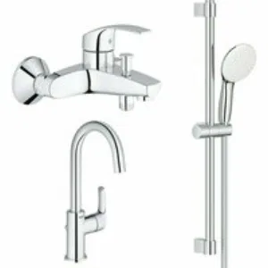 Готовый комплект для ванной комнаты GROHE BauEdge, хром (NB0050) Готовый комплект для ванной комнаты GROHE BauEdge, хром (NB0050)