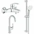 Готовый комплект для ванной комнаты GROHE BauEdge, хром (NB0050) Готовый комплект для ванной комнаты GROHE BauEdge, хром (NB0050)