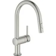 Смеситель для кухни GROHE Minta Touch сенсорный с вытяжным душем, суперсталь (31358DC2)