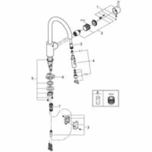 Смеситель для кухни GROHE Concetto, суперсталь (31483DC2) Смеситель для кухни GROHE Concetto, суперсталь (31483DC2)