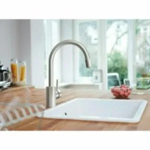 Смеситель для кухни GROHE Concetto с вытяжным изливом, суперсталь (32663DC3) Смеситель для кухни GROHE Concetto с вытяжным изливом, суперсталь (32663DC3)