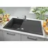 Мойка GROHE K400, 860 x 500 мм, черный гранит (31640AP0) Мойка GROHE K400, 860 x 500 мм, черный гранит (31640AP0)