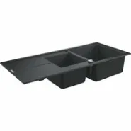 Мойка GROHE K400 с 1,5 чашей, черный гранит (31643AP0)