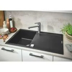 Мойка GROHE K500 с одной чашей, 860 x 500 мм, черный гранит (31644AP0) Мойка GROHE K500 с одной чашей, 860 x 500 мм, черный гранит (31644AP0)