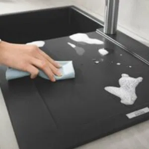 Мойка GROHE K500 с одной чашей, 860 x 500 мм, черный гранит (31644AP0) Мойка GROHE K500 с одной чашей, 860 x 500 мм, черный гранит (31644AP0)