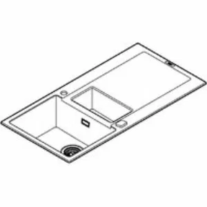 Мойка GROHE K500 с 1,5 чашей, 1000 x 500 мм, серый гранит (31646AT0) Мойка GROHE K500 с 1,5 чашей, 1000 x 500 мм, серый гранит (31646AT0)