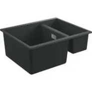 Мойка GROHE K500 с 1,5 чашей, 555 x 460 мм, черный гранит (31648AP0)