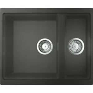 Мойка GROHE K500 с 1,5 чашей, 555 x 460 мм, серый гранит (31648AT0) Мойка GROHE K500 с 1,5 чашей, 555 x 460 мм, серый гранит (31648AT0)