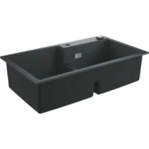 Мойка GROHE K500 с 2 чашами, 860 x 500 мм, черный гранит (31649AP0) Мойка GROHE K500 с 2 чашами, 860 x 500 мм, черный гранит (31649AP0)