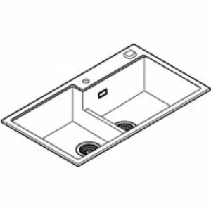 Мойка GROHE K500 с 2 чашами, 860 x 500 мм, черный гранит (31649AP0) Мойка GROHE K500 с 2 чашами, 860 x 500 мм, черный гранит (31649AP0)