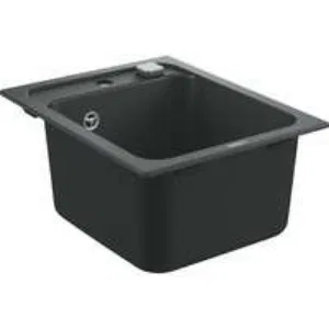 Мойка GROHE K700 с одной чашей, 400 x 500 мм, черный гранит (31650AP0) Мойка GROHE K700 с одной чашей, 400 x 500 мм, черный гранит (31650AP0)