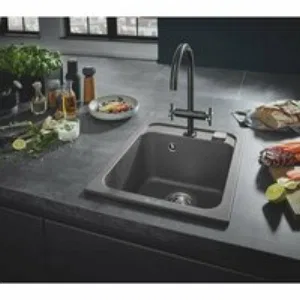 Мойка GROHE K700 с одной чашей, 400 x 500 мм, серый гранит (31650AT0) Мойка GROHE K700 с одной чашей, 400 x 500 мм, серый гранит (31650AT0)