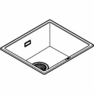 Мойка GROHE K700U с одной чашей, 457 x 406 мм, черный гранит (31653AP0) Мойка GROHE K700U с одной чашей, 457 x 406 мм, черный гранит (31653AP0)