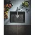 Мойка GROHE K700U с одной чашей, 610 x 460 мм, черный гранит (31655AP0) Мойка GROHE K700U с одной чашей, 610 x 460 мм, черный гранит (31655AP0)