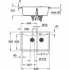 Мойка GROHE K700 с 2 чашами, 838 x 559 мм,черный гранит (31657AP0) Мойка GROHE K700 с 2 чашами, 838 x 559 мм,черный гранит (31657AP0)