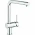 Смеситель для кухни GROHE Minta с вытяжным L-изливом, хром (32168000) Смеситель для кухни GROHE Minta с вытяжным L-изливом, хром (32168000)