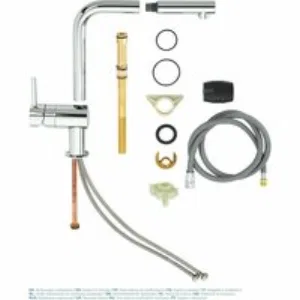Смеситель для кухни GROHE Minta с вытяжным L-изливом, хром (32168000) Смеситель для кухни GROHE Minta с вытяжным L-изливом, хром (32168000)