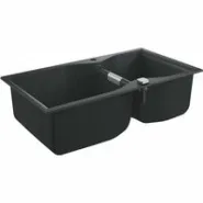 Мойка GROHE K700 с двумя чашами, 900 x 500 мм, черный гранит (31658AP0)