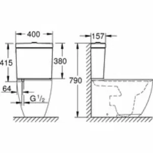 Смывной бачок для унитаза GROHE Essence Ceramic, наполнение снизу, альпин-белый (39579000) Смывной бачок для унитаза GROHE Essence Ceramic, наполнение снизу, альпин-белый (39579000)