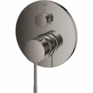 Внешняя часть смесителя для ванны GROHE Essence с переключателем на 3 положения, темный графит глянец (24092A01) Внешняя часть смесителя для ванны GROHE Essence с переключателем на 3 положения, темный графит глянец (24092A01)