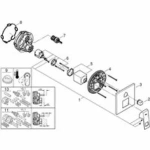 Внешняя часть смесителя для ванны GROHE Eurocube с переключателем на 3 положения, хром (24094000) Внешняя часть смесителя для ванны GROHE Eurocube с переключателем на 3 положения, хром (24094000)