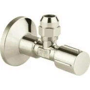 Вентиль угловой GROHE 1/2 дюйма-3/8 дюйма, 1 шт, никель глянец (22039BE0)