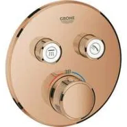 Внешняя часть термостата для душа GROHE Grohtherm SmartControl на 2 потребителя, теплый закат глянец (29119DA0)