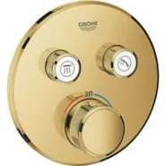 Внешняя часть термостата для душа GROHE Grohtherm SmartControl на 2 потребителя, холодный рассвет глянец (29119GL0)