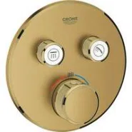 Внешняя часть термостата для душа GROHE Grohtherm SmartControl на 2 потребителя, холодный рассвет матовый (29119GN0)