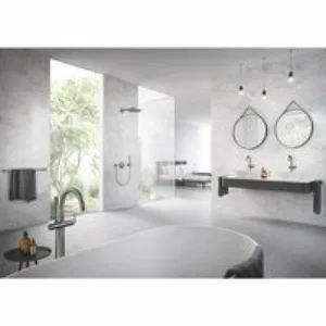Внешняя часть термостата для душа GROHE Grohtherm SmartControl на 3 потребителя, круглая, темный графит матовый (29121AL0) Внешняя часть термостата для душа GROHE Grohtherm SmartControl на 3 потребителя, круглая, темный графит матовый (29121AL0)